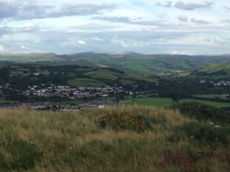 Looking inland from
Pendinas